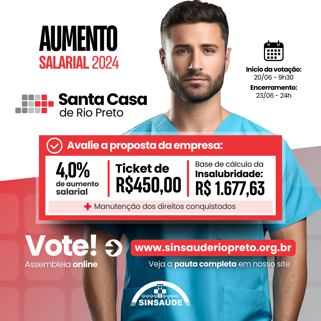 Santa Casa de Rio Preto participa de assembleia virtual de campanha salarial