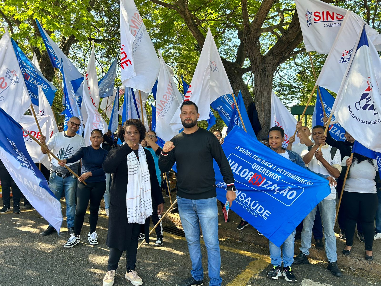 Sinsaúde mobiliza trabalhadores em protestos no Centro Médico e no Hospital São Luiz