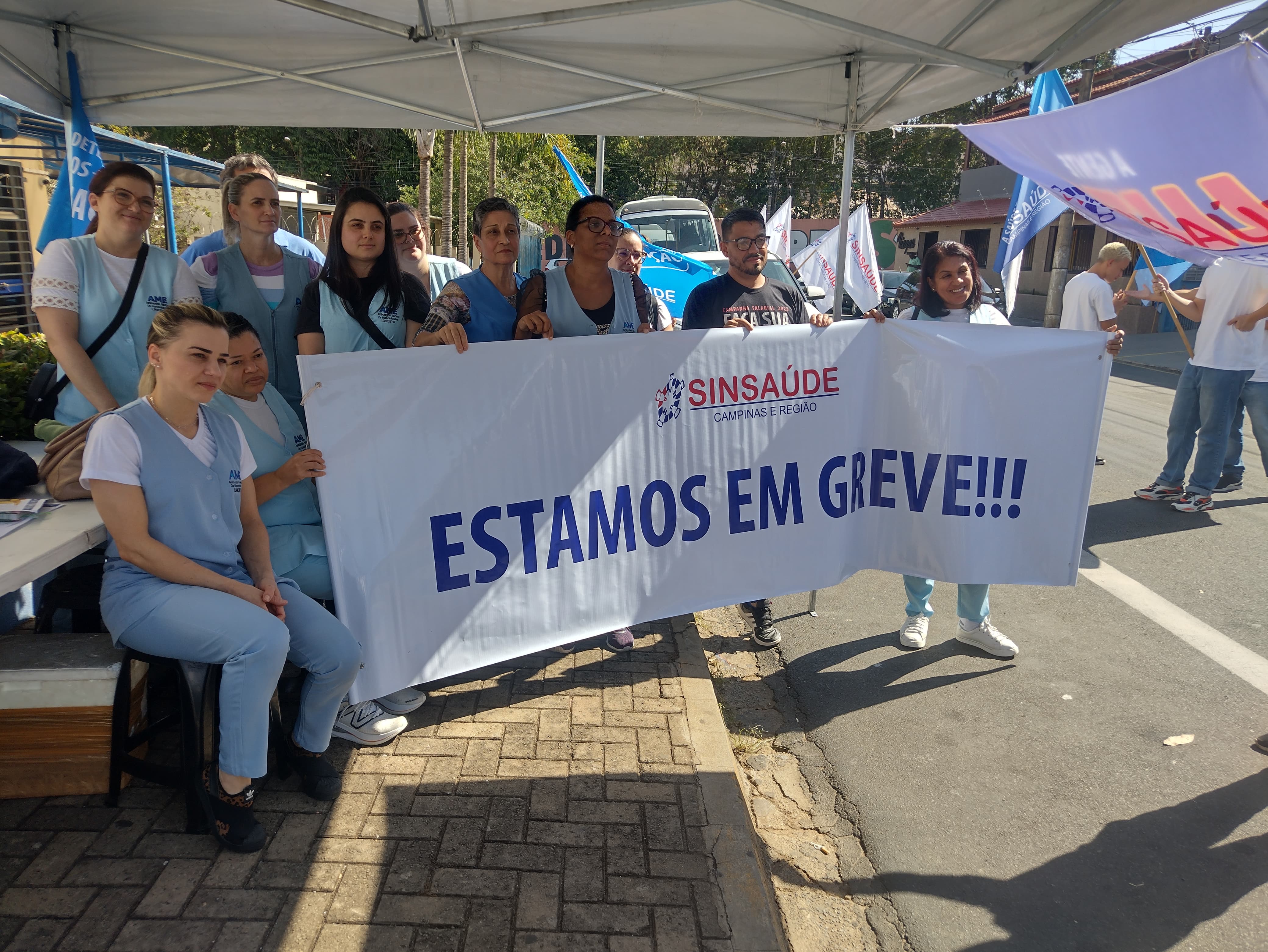 Trabalhadores do AME em Limeira entram em greve por melhores condições de trabalho e salário digno