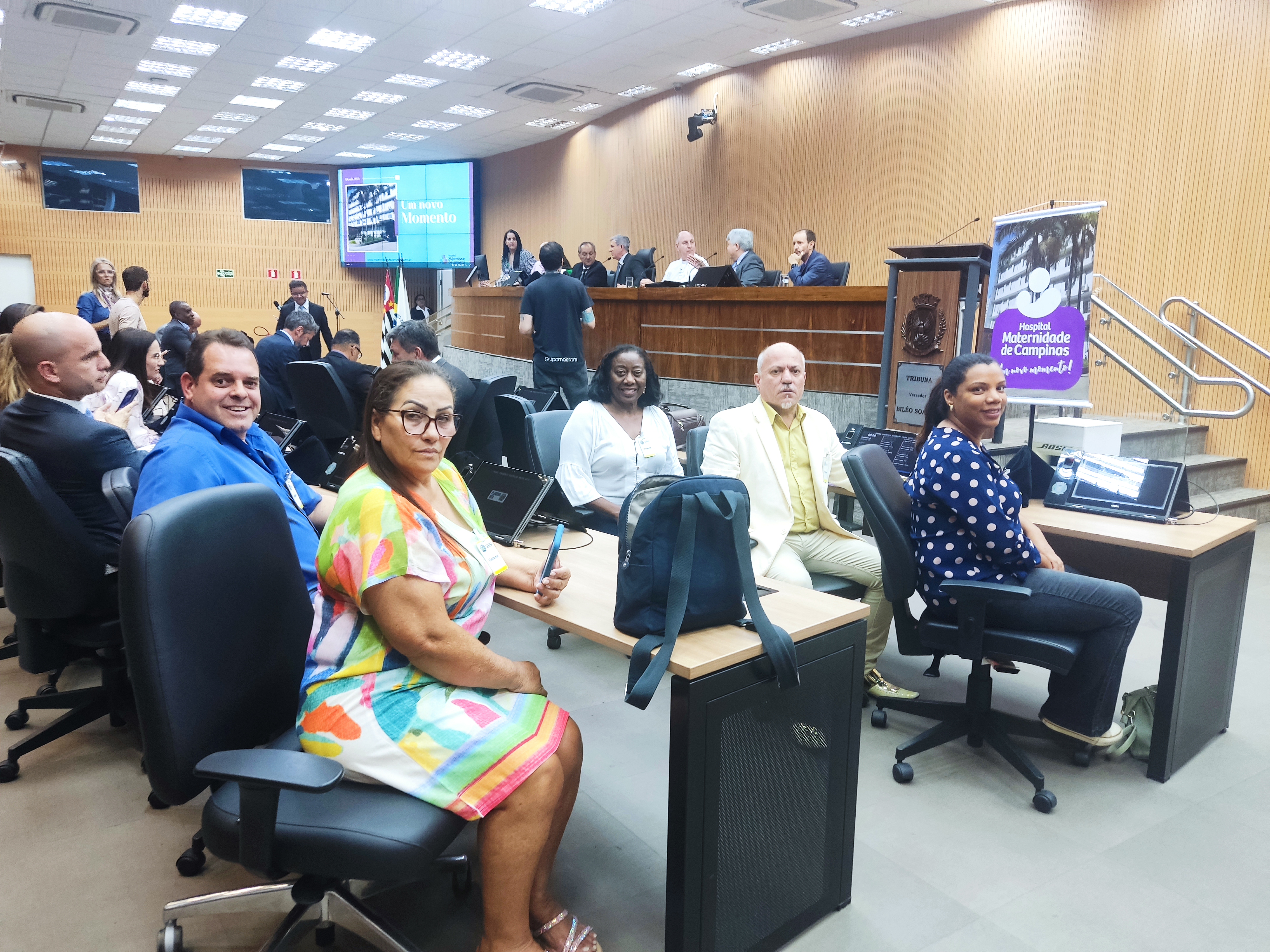 Diretoria do Sinsaúde presente na apresentação da nova direção da Maternidade