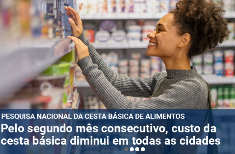  Pelo segundo mês consecutivo, custo da cesta básica diminui em todas as cidades 