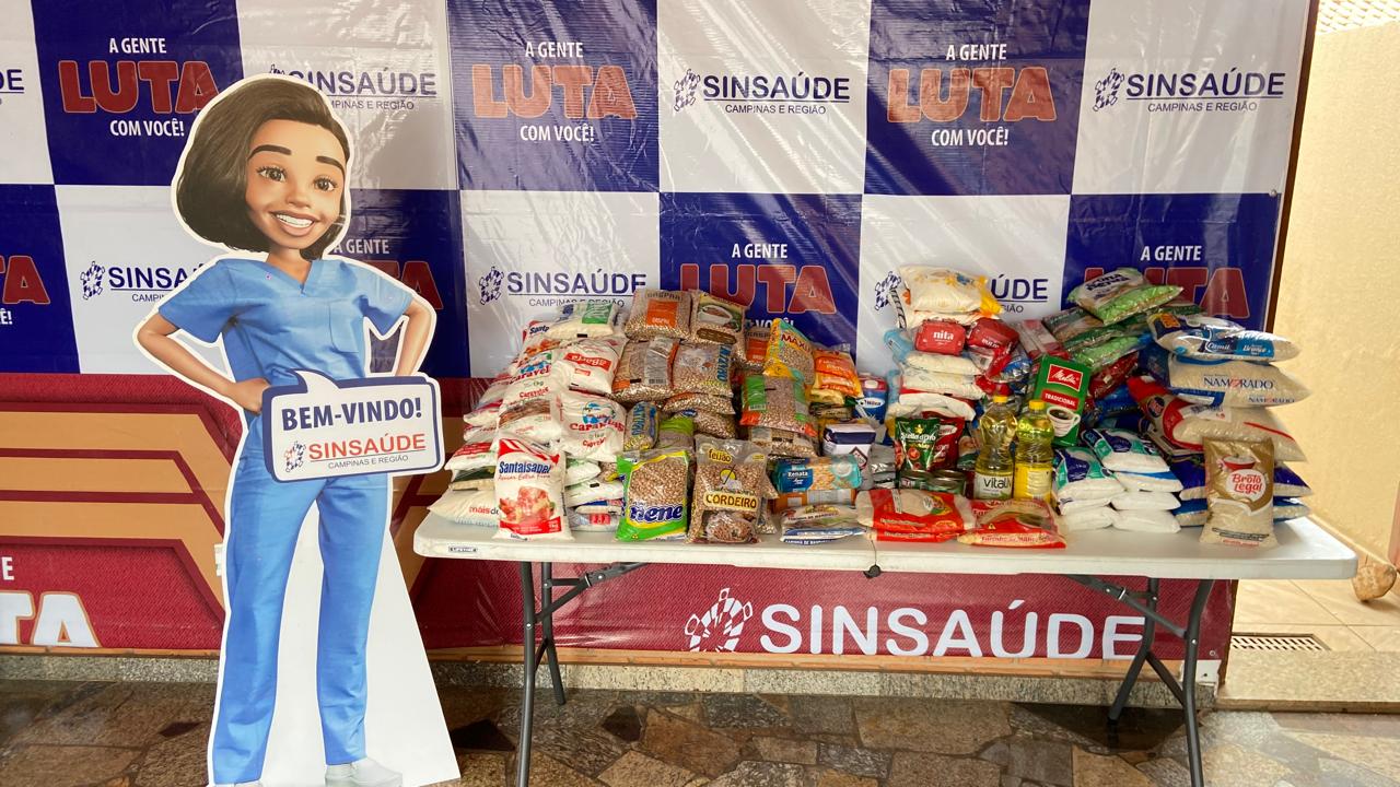 Sinsaúde em Limeira arrecada 195 quilos de alimentos na festa de 86 anos