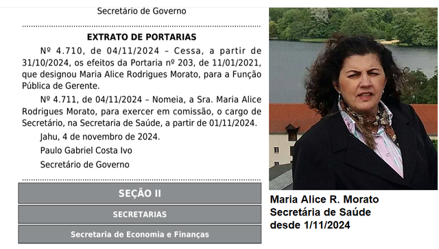 Sindsaúde Jaú cumprimenta Maria Alice e deseja sucesso à frente da Secretaria da Saúde