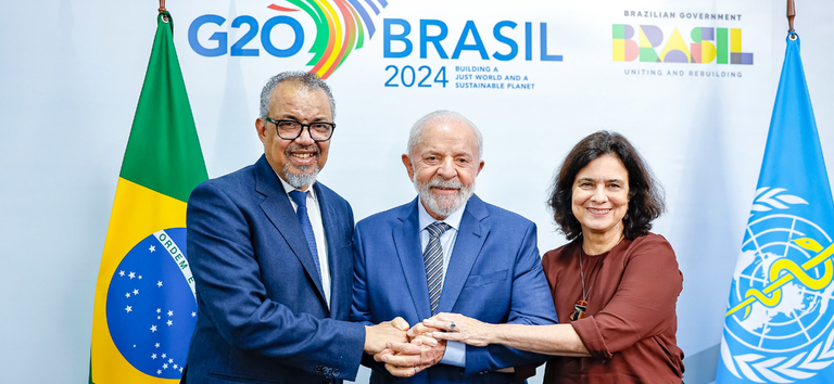 Lula ressalta compromisso de fortalecer a saúde com investimentos na OMS