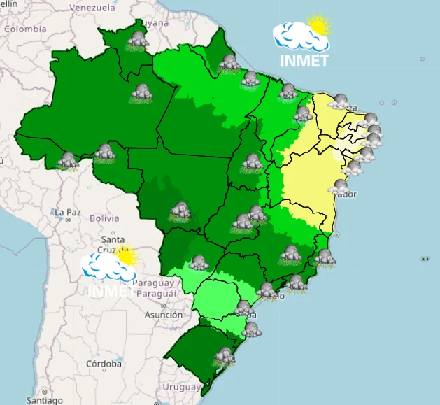 Dezembro começa com muitas chuvas na maior parte do país 
