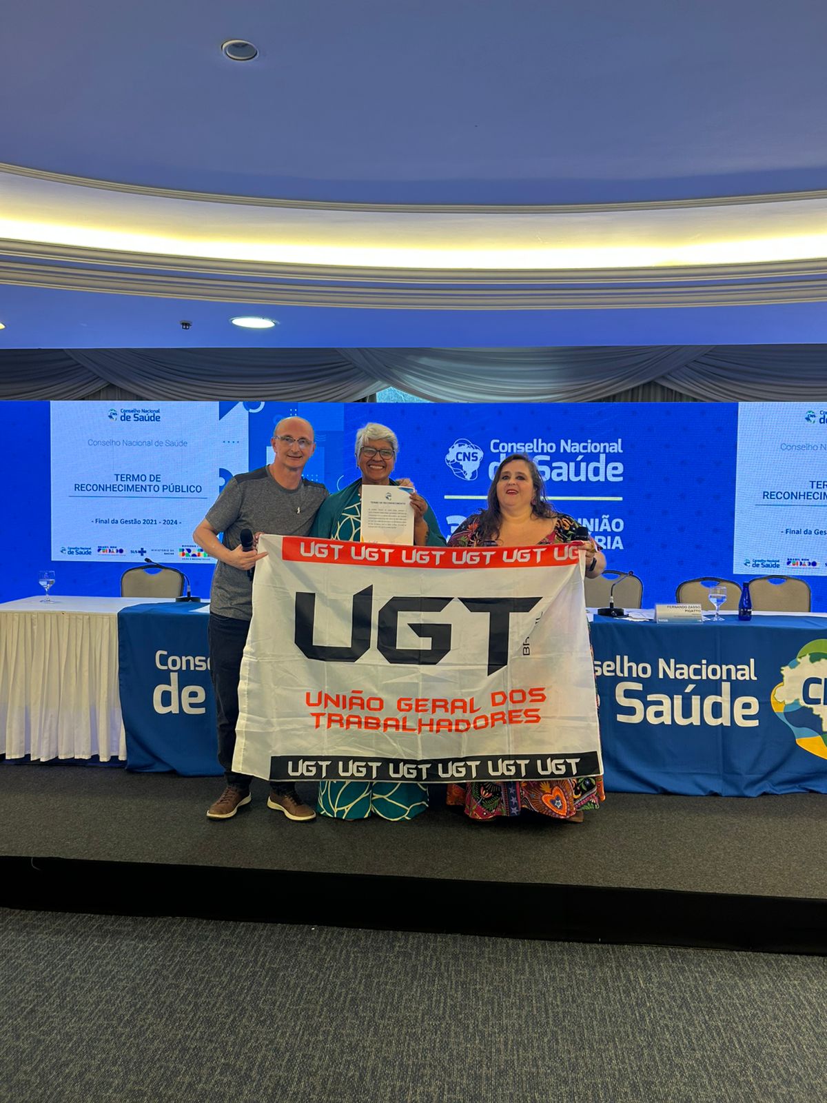  Cleonice Caetano Souza assume posto no Conselho Nacional de Saúde em nome da UGT
