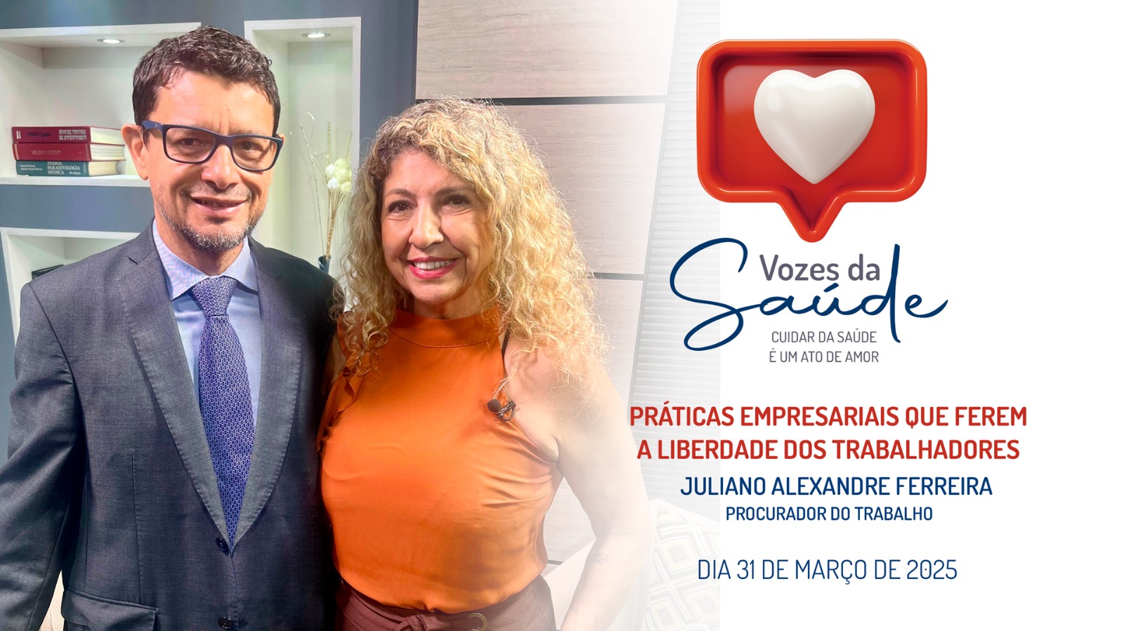 Vozes da Saúde discute atos antissindicais com procurador do Trabalho Juliano Alexandre Ferreira