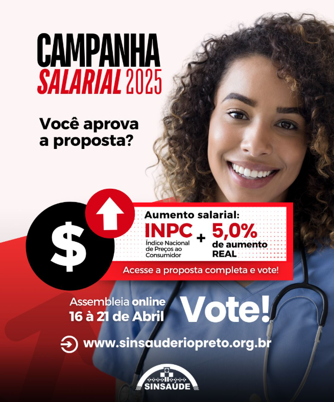 Começa a campanha salarial do Sinsaúde São José do Rio Preto