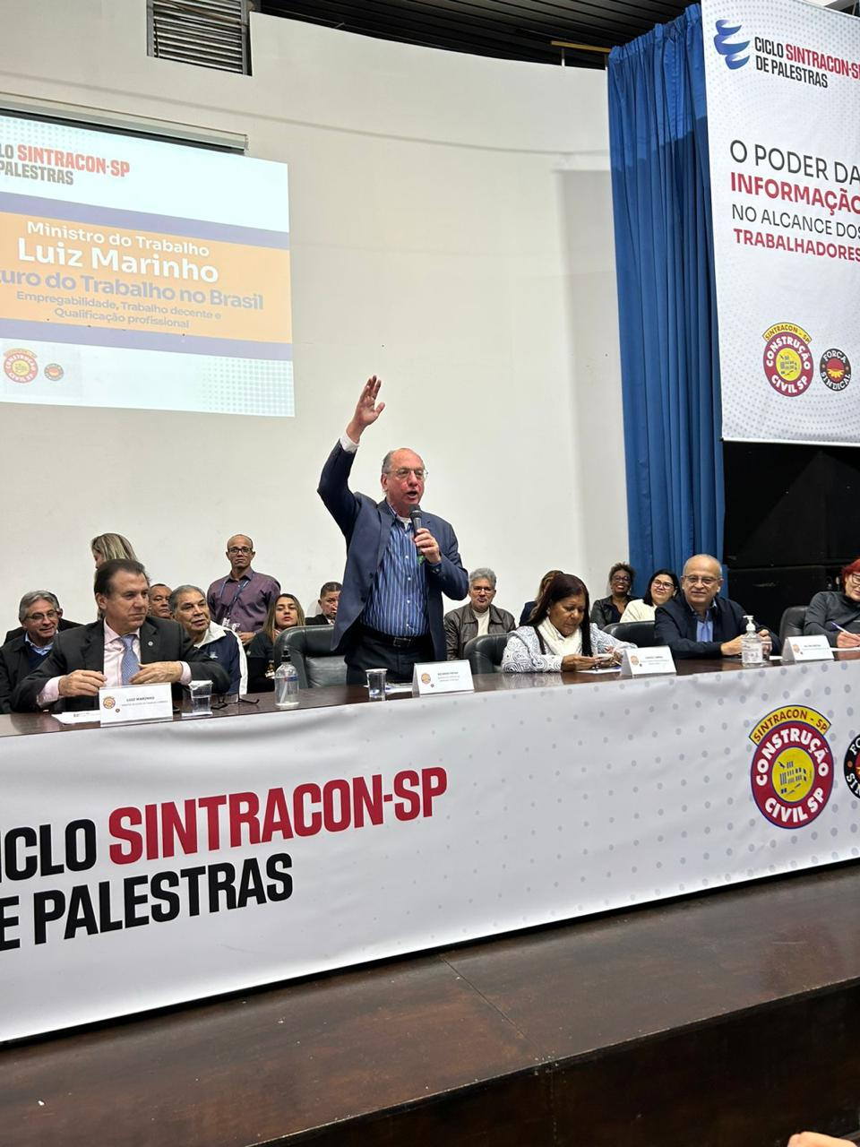UGT participa de palestra com o ministro Luiz Marinho sobre informação e justiça social no mundo do trabalho