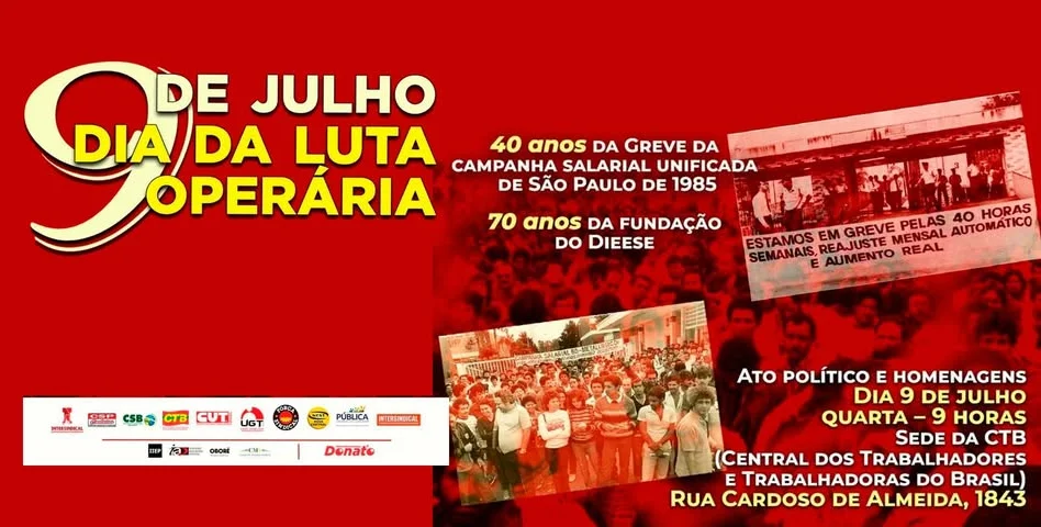 Sindicalismo celebra Dia da Luta Operária em SP