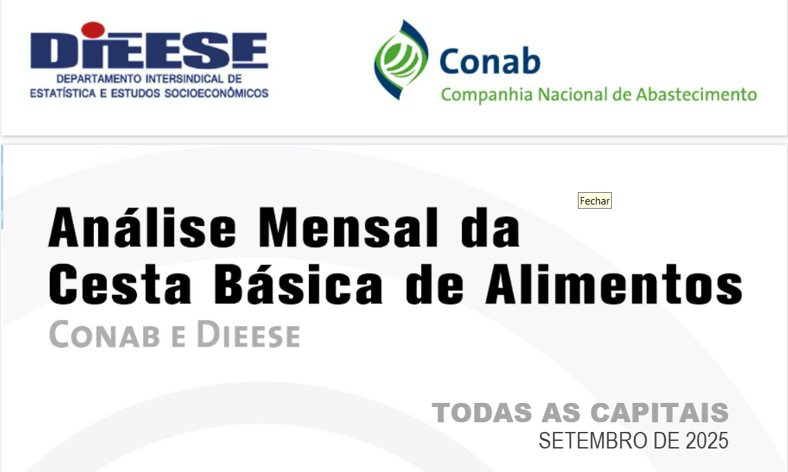 Custo da cesta básica fica menor em 22 capitais em setembro, segundo Dieese