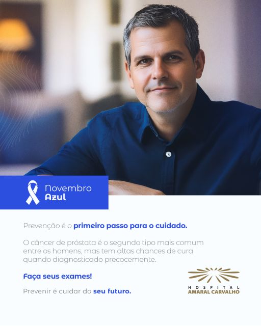Novembro Azul: campanha alerta sobre o câncer de próstata e ressalta importância do diagnóstico precoce