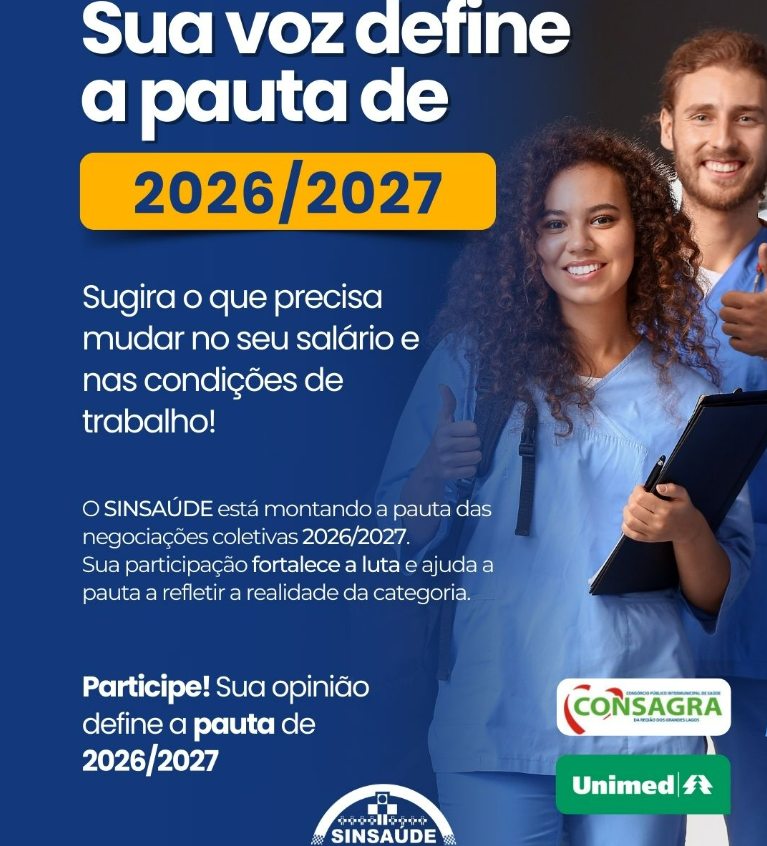 Sinsaúde Rio Preto convoca para construção da pauta de negociação de Consagra e Unimed