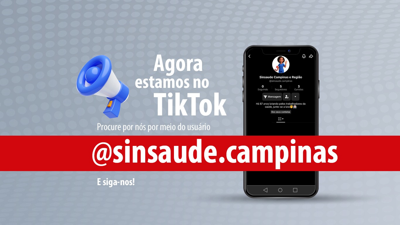 Sinsaúde Campinas agora está no TikTok