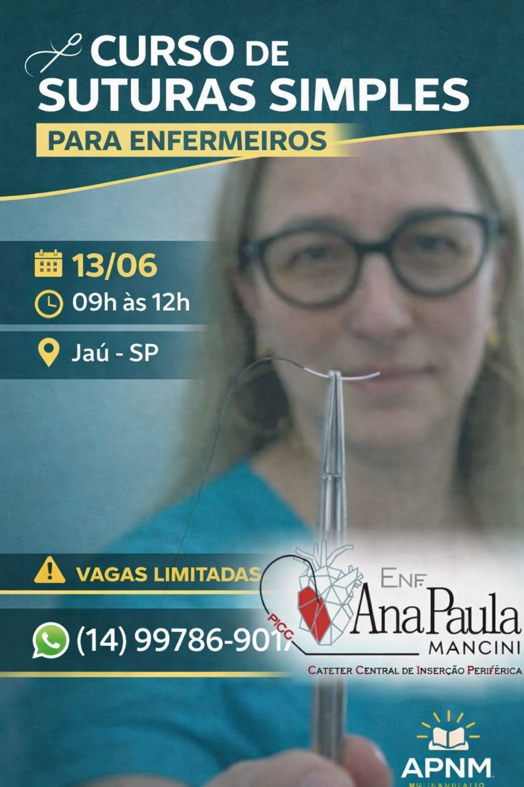  Curso de suturas é realizado no SindsaúdeJaú e nova turma já tem data marcada