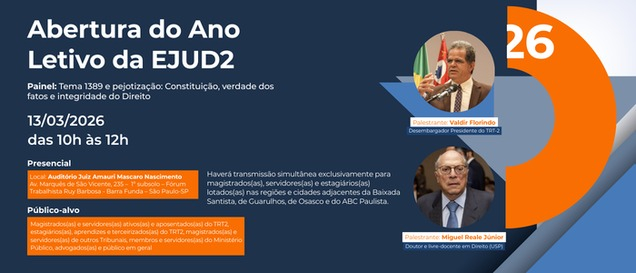 UGT recebe convite da EJUD2 para Abertura do Ano Letivo com debate sobre pejotização