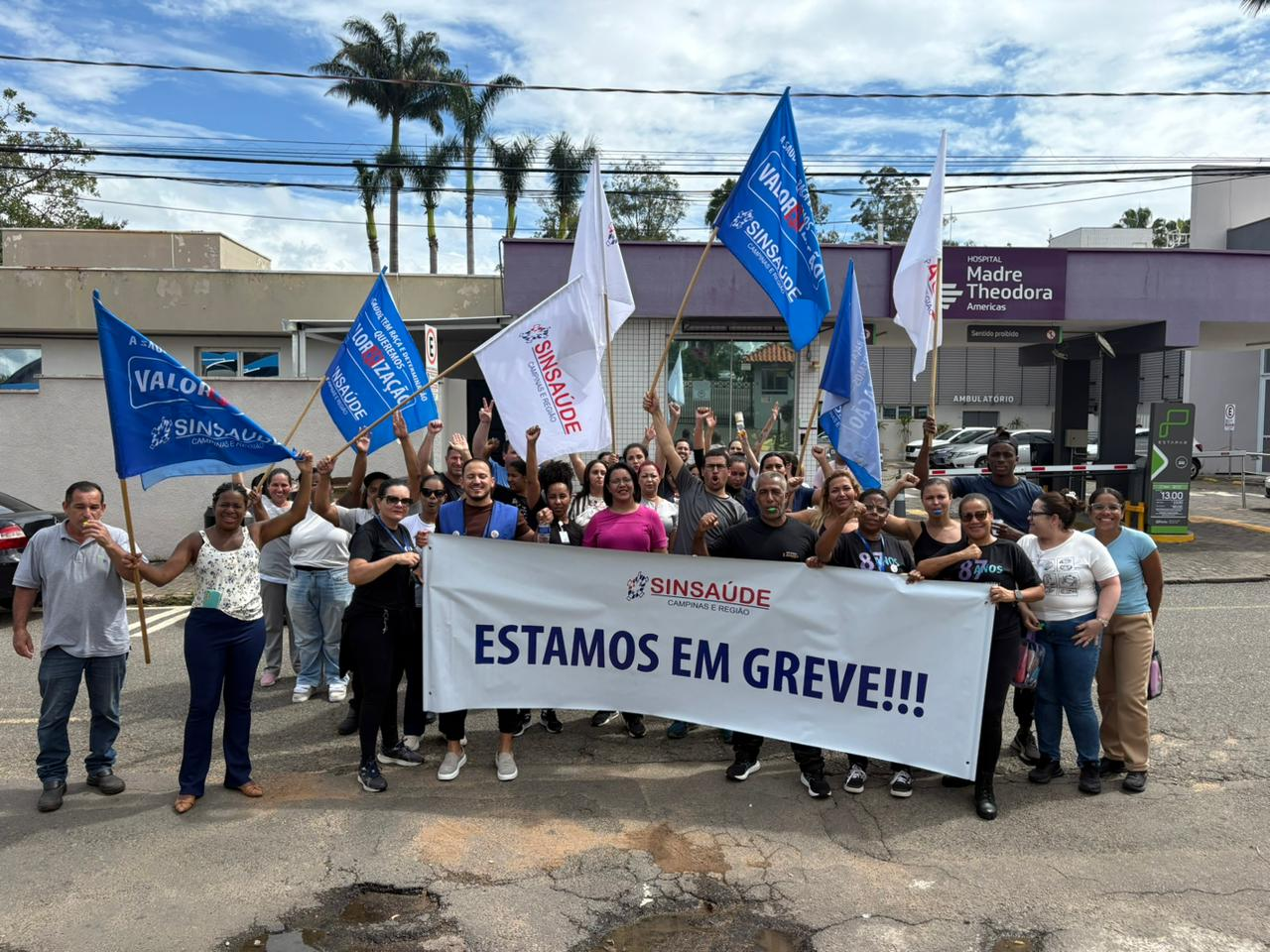 Greve no Hospital Madre Theodora! Trabalhadores lutam por direitos e respeito