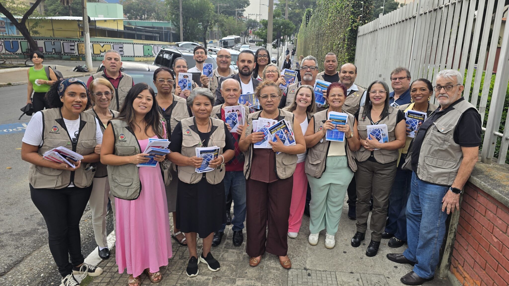 SinSaúdeSP Itinerante reforça presença no Hospital Santa Virgínia e fortalece diálogo com trabalhadores