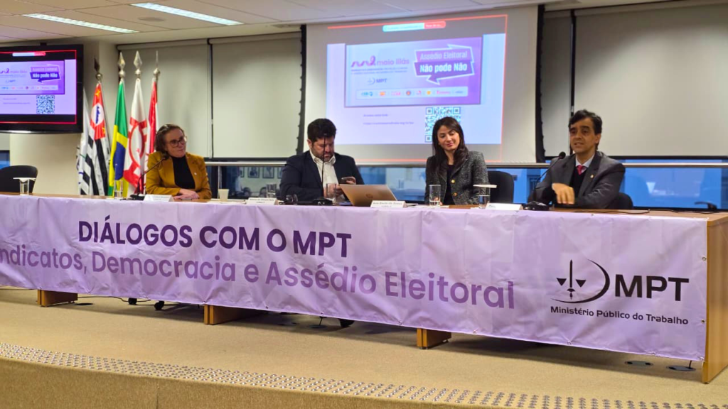 Sindicato da Saúde participa de encontro do MPT sobre liberdade sindical, democracia e combate ao assédio eleitoral