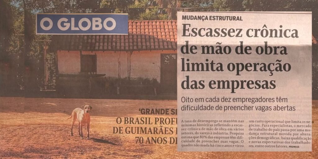 O Globo destaca falta de mão de obra