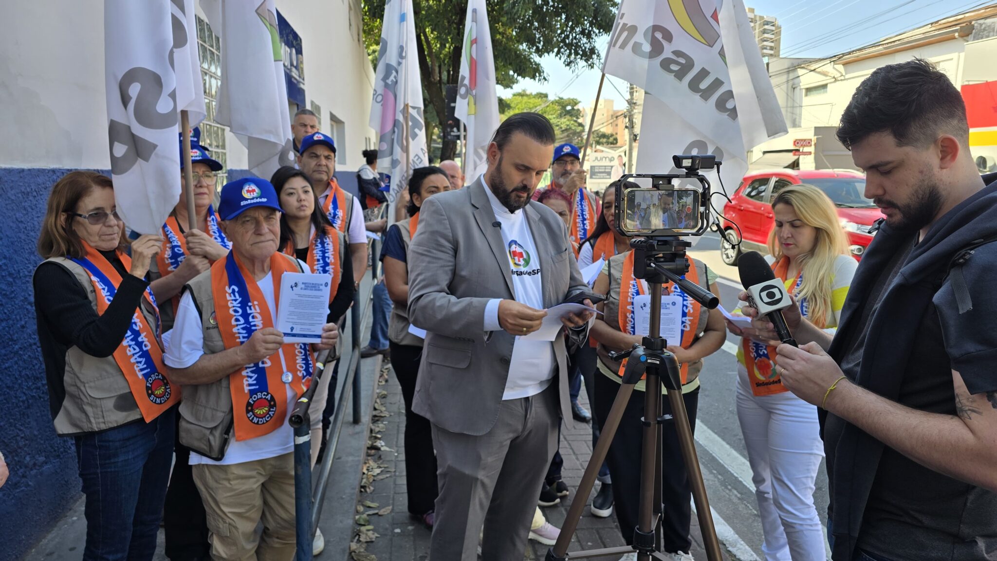 TV Globo de Taubaté destaca mobilização do SinSaúdeSP na Santa Casa Chavantes