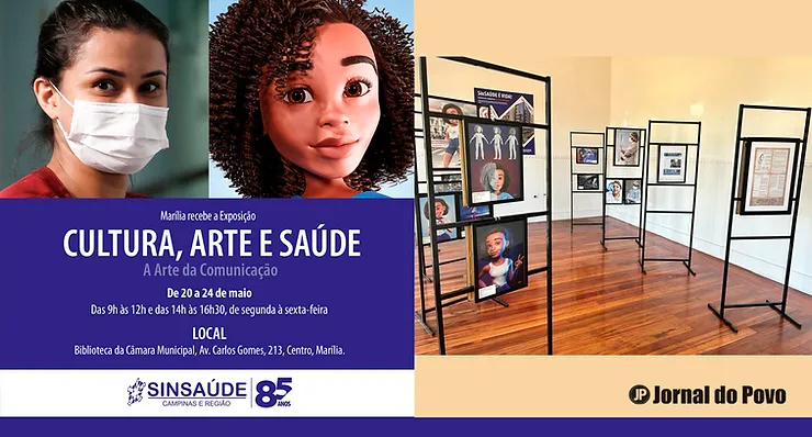 História do Sinsaúde é contada em exposição na Biblioteca da Câmara de Marília