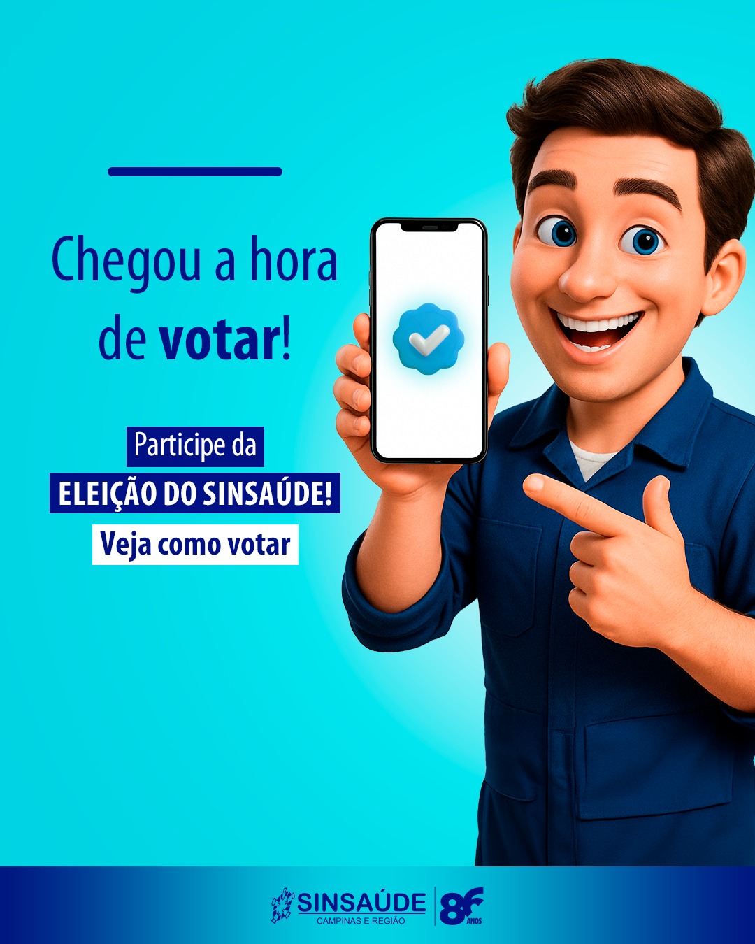  Sinsaúde Campinas lança tutorial de como votar nas eleições da nova diretoria
