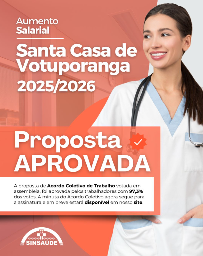 Santa Casa de Votuporanga aprova proposta para Acordo Coletivo
