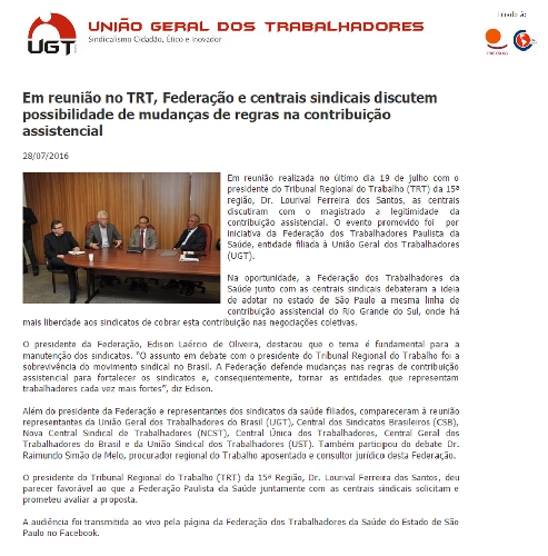 UGT - Julho/2016