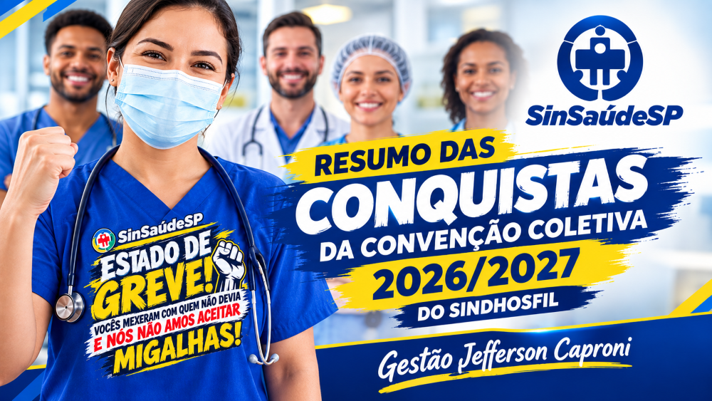 Resumo das principais Conquistas da Convenção Coletiva de Trabalho 2026/2027 SindHosfil