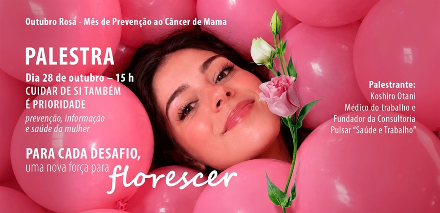 Outubro Rosa: Sinsaúde promove palestra sobre prevenção ao câncer de mama