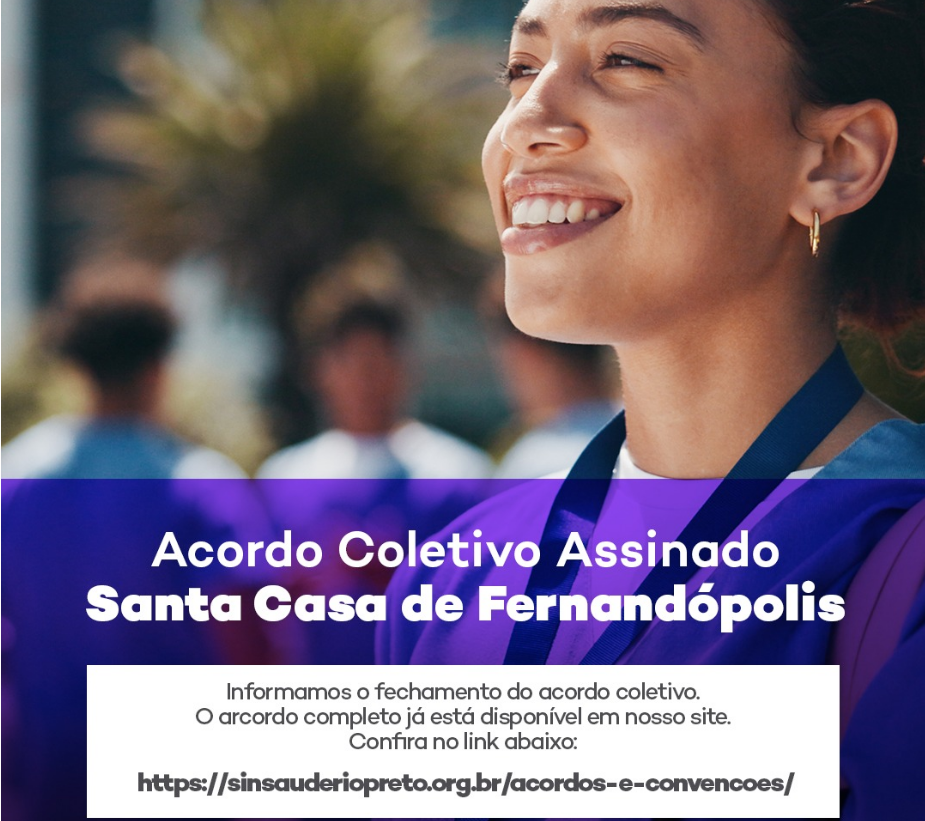 Sinsaúde Rio Preto fecha acordo com Santa Casa de Fernandópolis