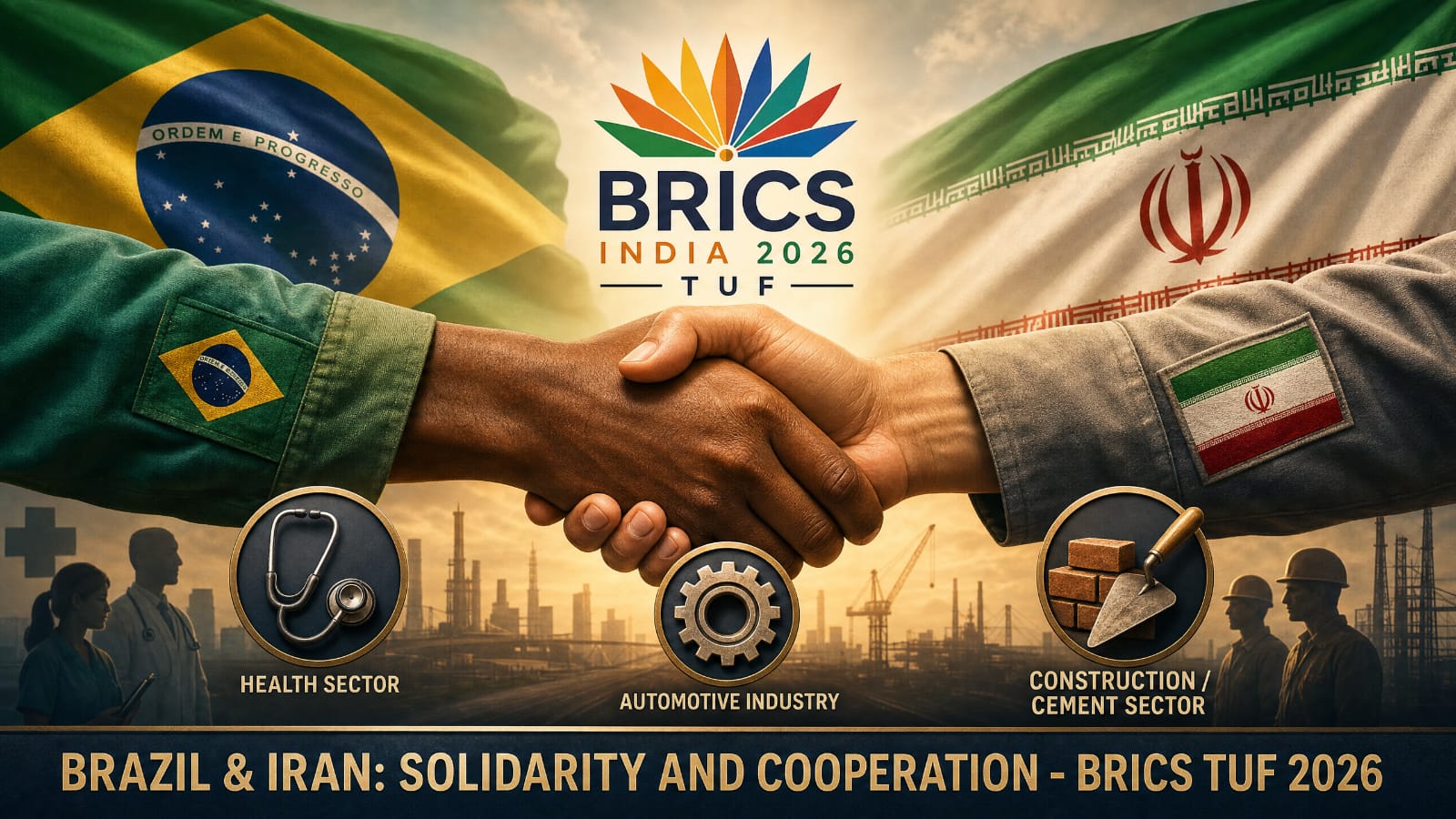 Aliança histórica: Brasil e Irã selam cooperação sindical no BRICS TUF 2026
