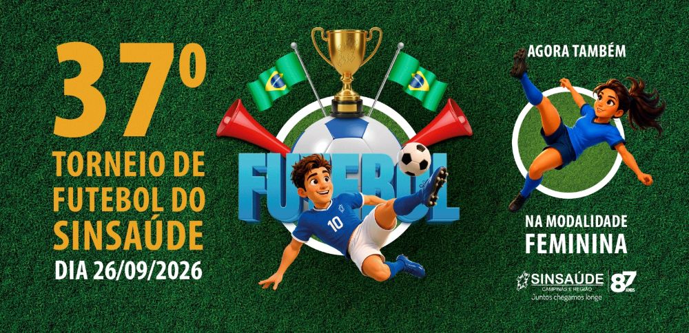 Sinsaúde Campinas e Região convida times para o 37º. Torneio de Futebol Society