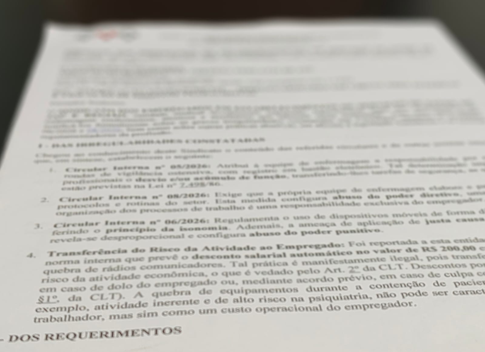 SindsaúdeJaú notifica Hospital Thereza Perlatti e pede revogação de circulares internas