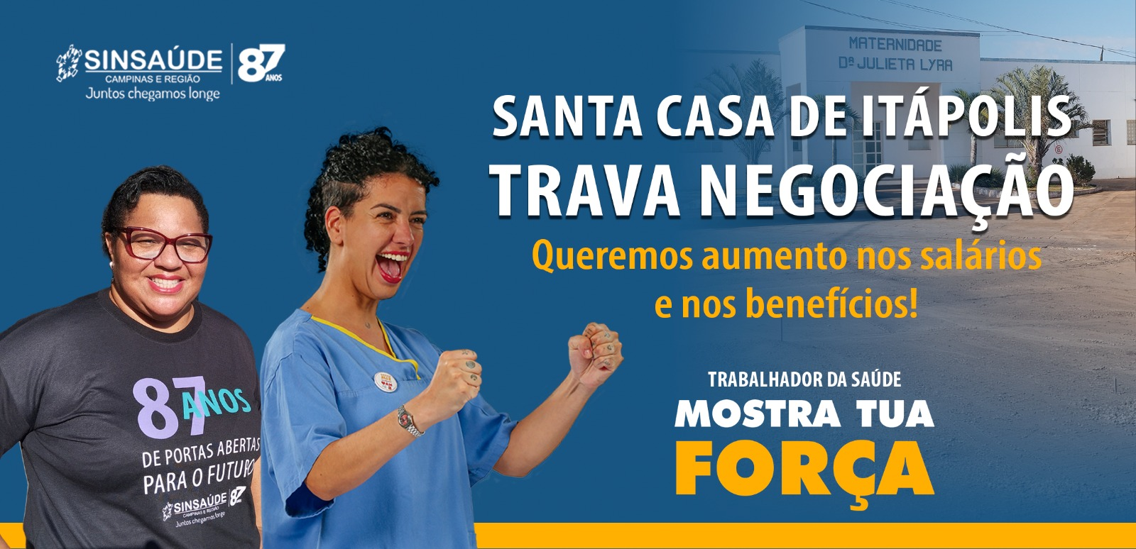 Santa Casa de Itápolis não negocia. Trabalhadores querem reajuste salarial e na vale-cesta