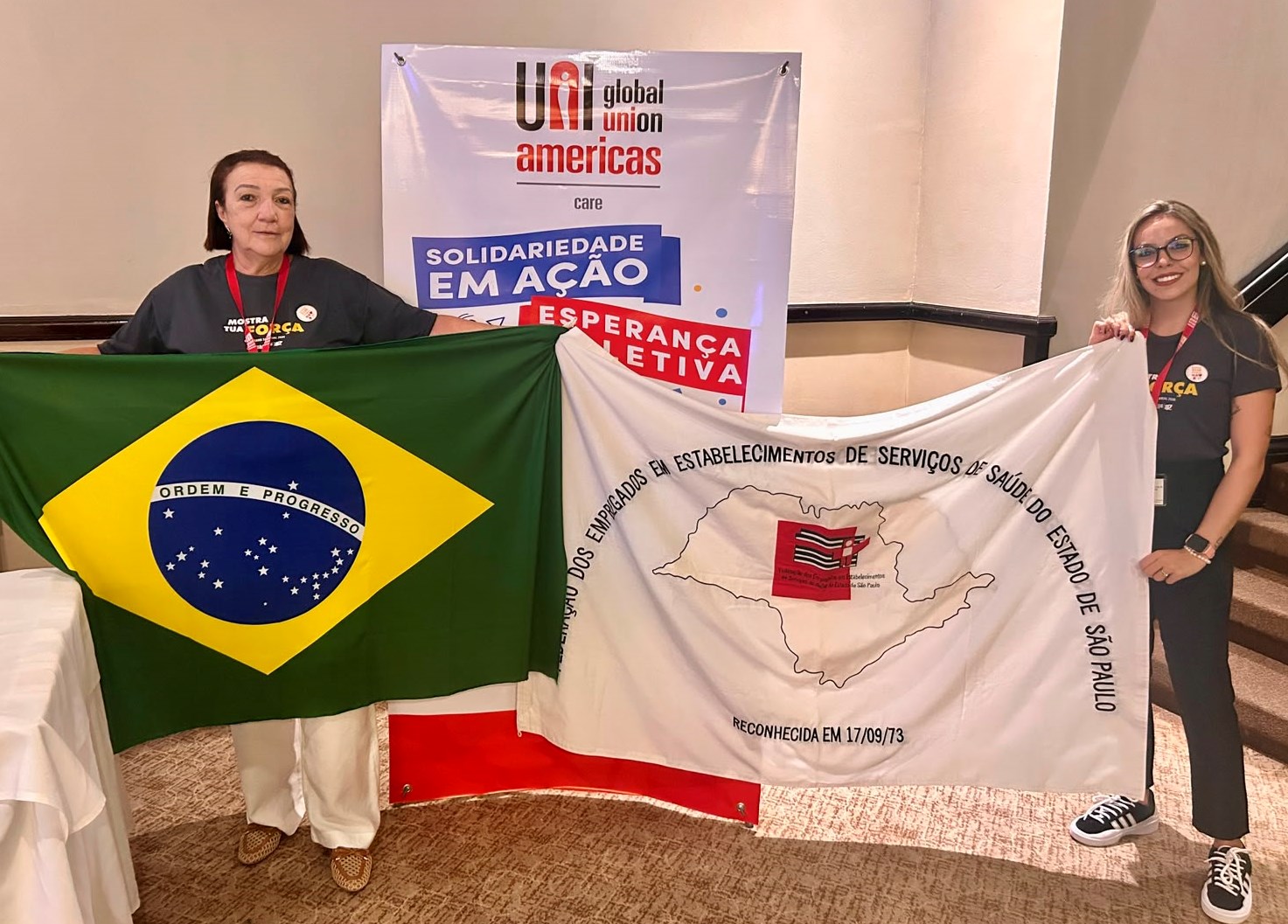 Federação está presente em intercâmbio internacional para trabalhadores da saúde