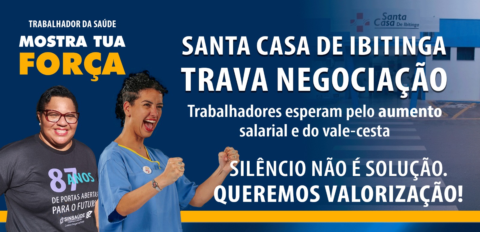 Santa Casa de Ibitinga não negocia. Trabalhadores querem aumento nos salários e no vale-cesta