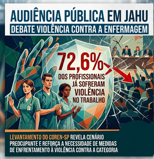 Audiência pública em Jahu debate violência contra a enfermagem; 72,6% dos profissionais já sofreram violência no trabalho