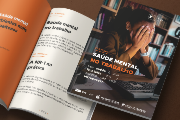 Nova cartilha da Justiça do Trabalho traz alertas sobre saúde mental e riscos psicossociais no trabalho